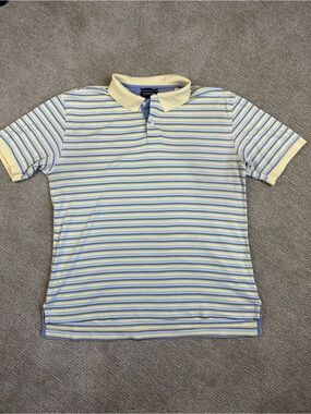 Vintage Hathaway Heritage Knit Polo Striped Preppy Old Money Granddad Golf L
